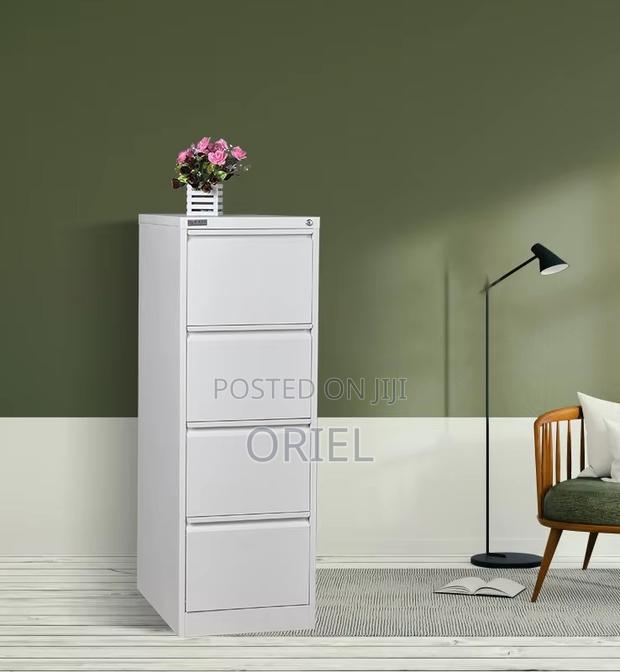 Office Cabinet : Vertical 4-Drawer Office Cabinet - thumbnail 4