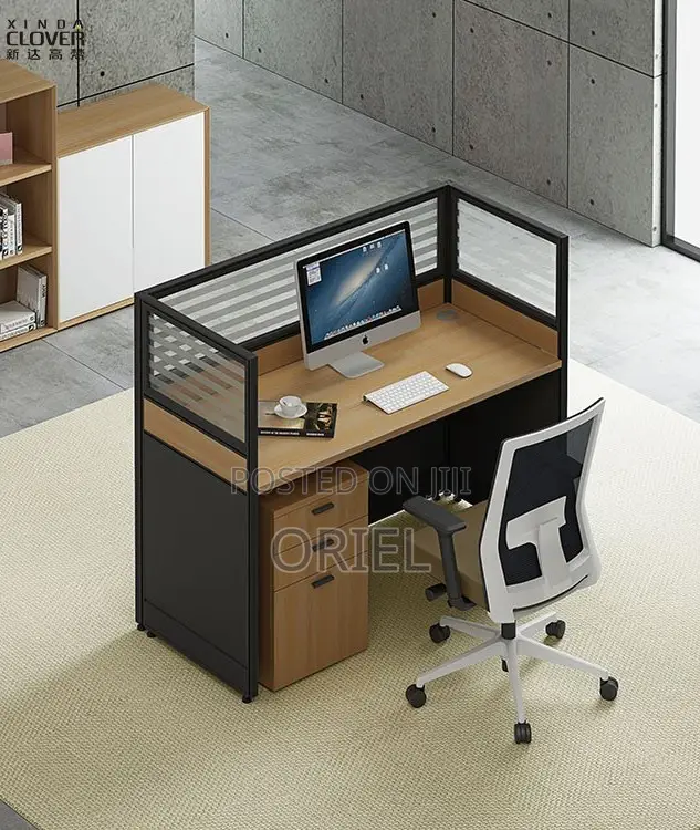 Office Workstation : 1-Way Modern Office Workstation