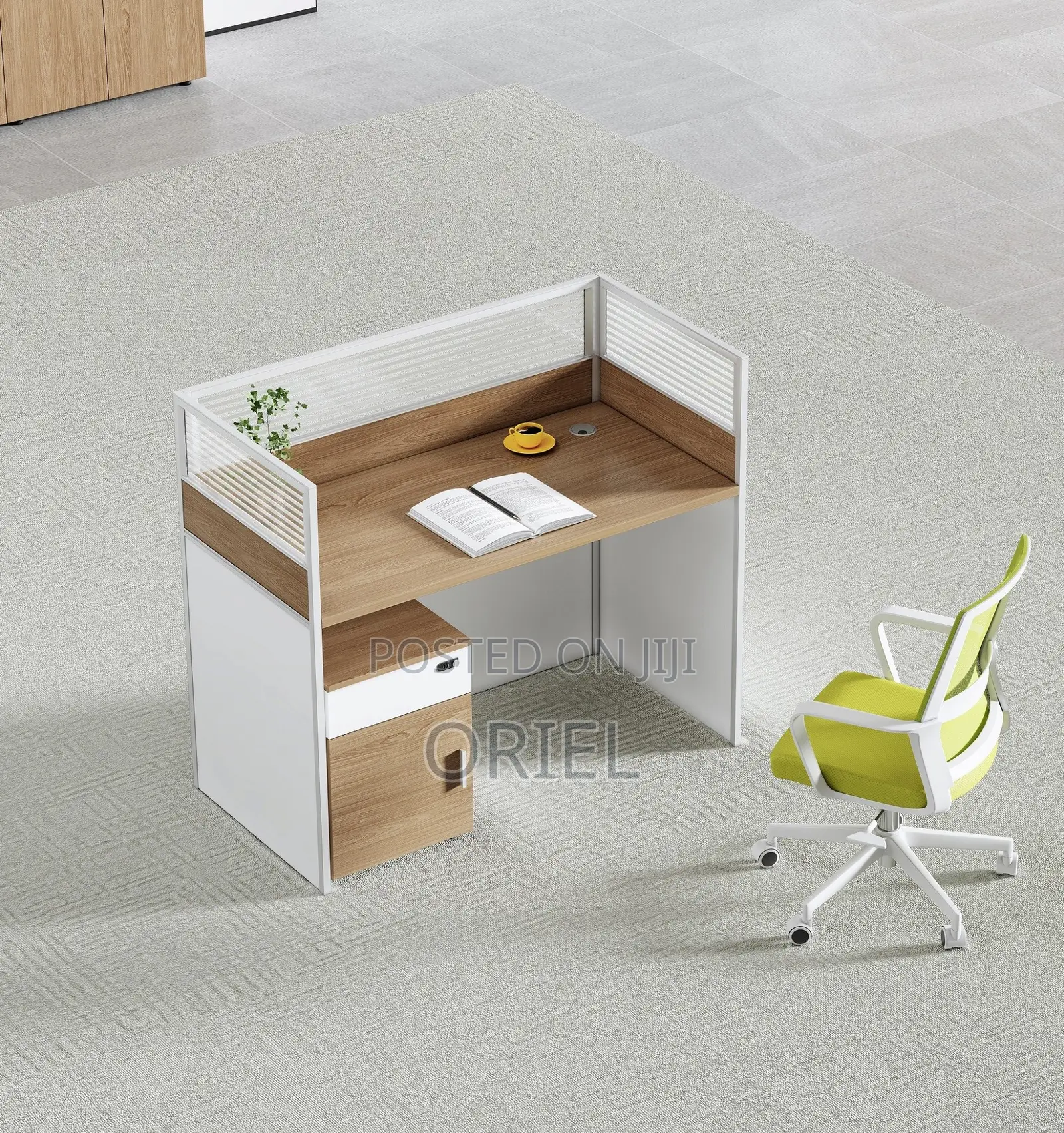 Office Workstation : 1-Way Modern Office Workstation
