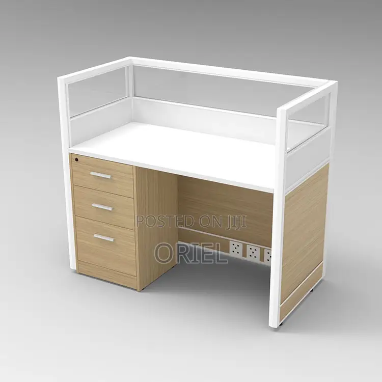 Office Workstation : 1-Way Modern Office Workstation