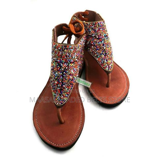 Ladies Beaded Sandals - thumbnail 3