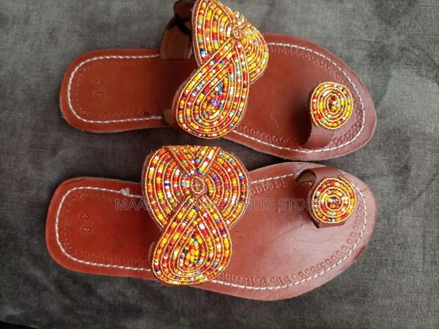Ladies Beaded Sandals - main view