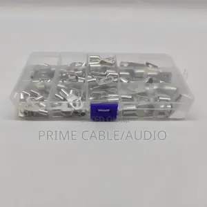 Assorted Copper Ring Lug Terminal Wire Bare Cable Crimp Connectors Kit