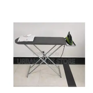 Heavy-Duty Metallic Ironing Board for Home Laundry Use