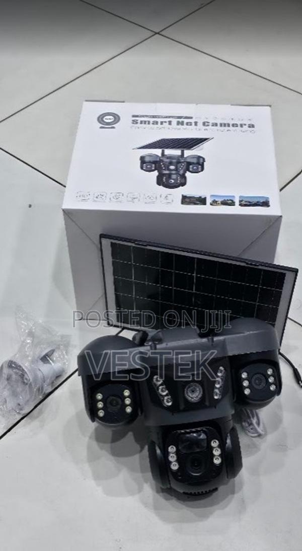 Solar CCTV Camera V380pro Wifi Triple Lens Security Camera Outdoor - main view