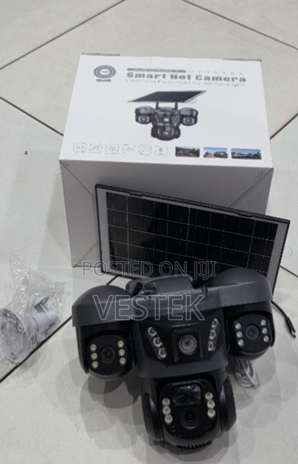 V380 Panoramic 360 Wireless Wifi Solar Camera Monitoring Three Lens - main view
