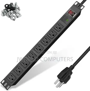 MTN 8 -Way Uk Plug Pdu Bkack