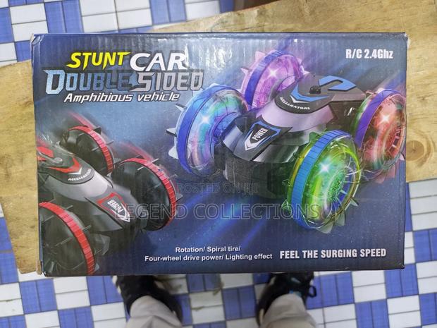 Amphibious 4wd Remote Controlled Stunt Car -Double Sided Driving - thumbnail 5