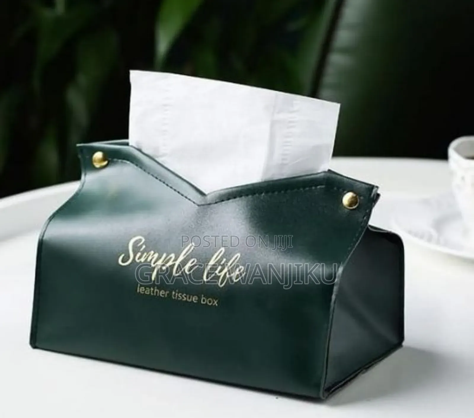 Simple Life Leather Serviette Holder