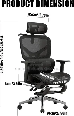 Office Chairs: High-back Executive Orthopedic Office Seat