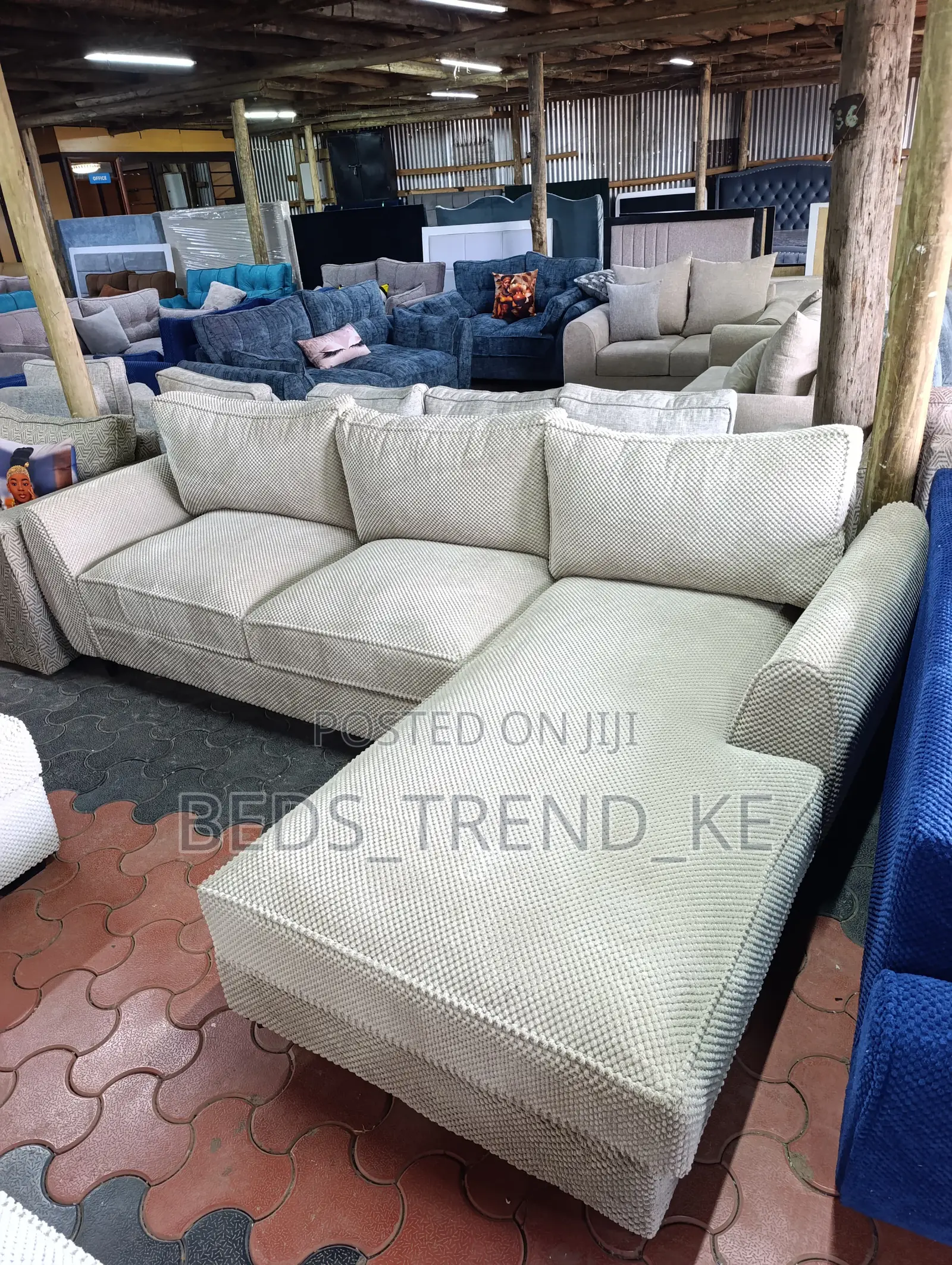 Curative Modern 6 Seater L Seat