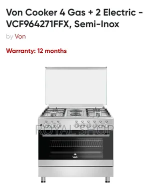 Von 6oby 90 4+2standing Cooker