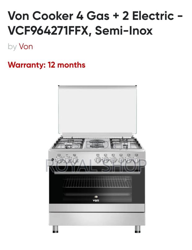 Von 6oby 90 4+2standing Cooker - main view