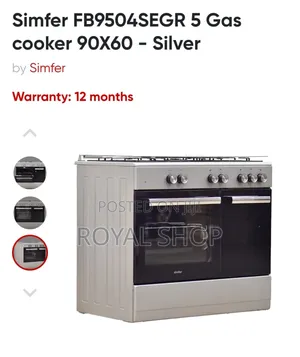Von Smiler 60by 90 5gas Standing Cooker
