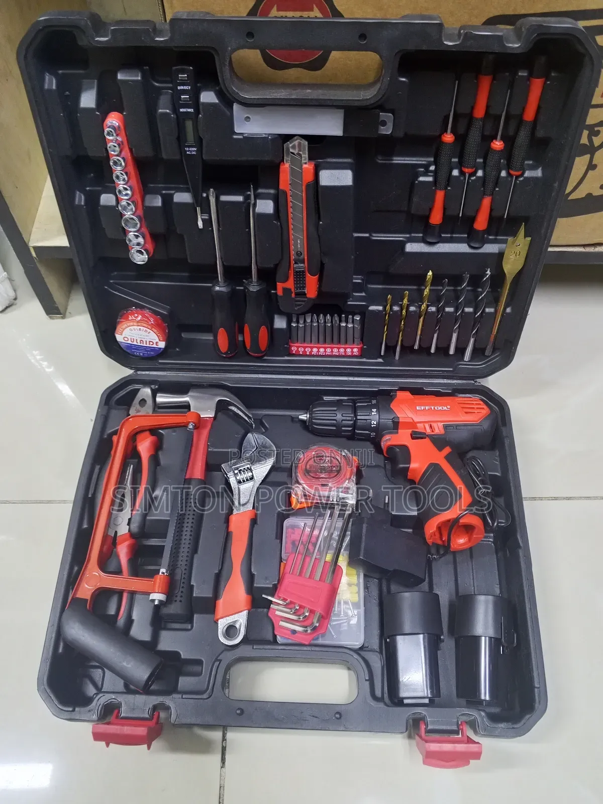 Effort Tool 100 Piece Cordless Drill Set