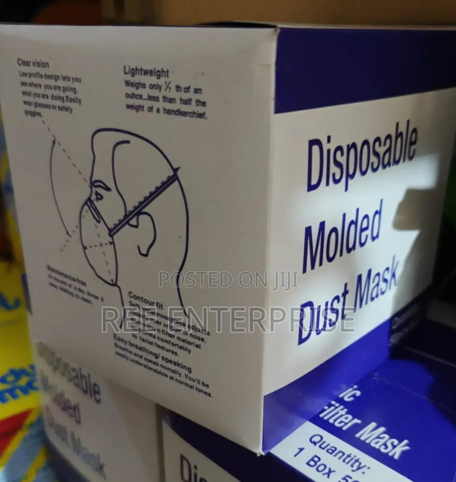 Dustmask Blue Back In Stock  50 Pieces
