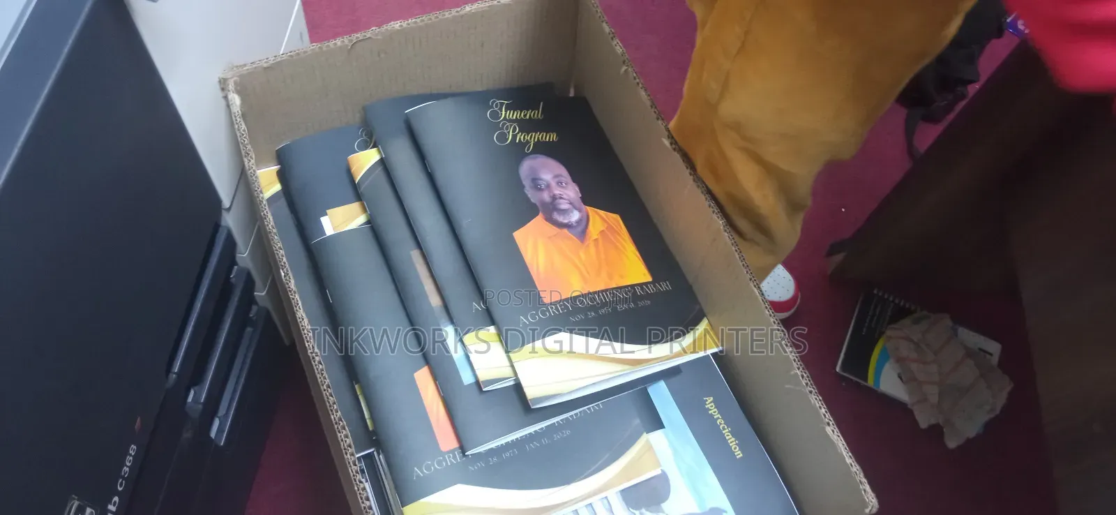 Funeral Programme Laminated