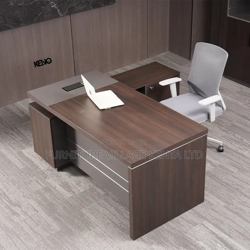 Office Desks: 1.6 Meters L-shaped Imported Office Table