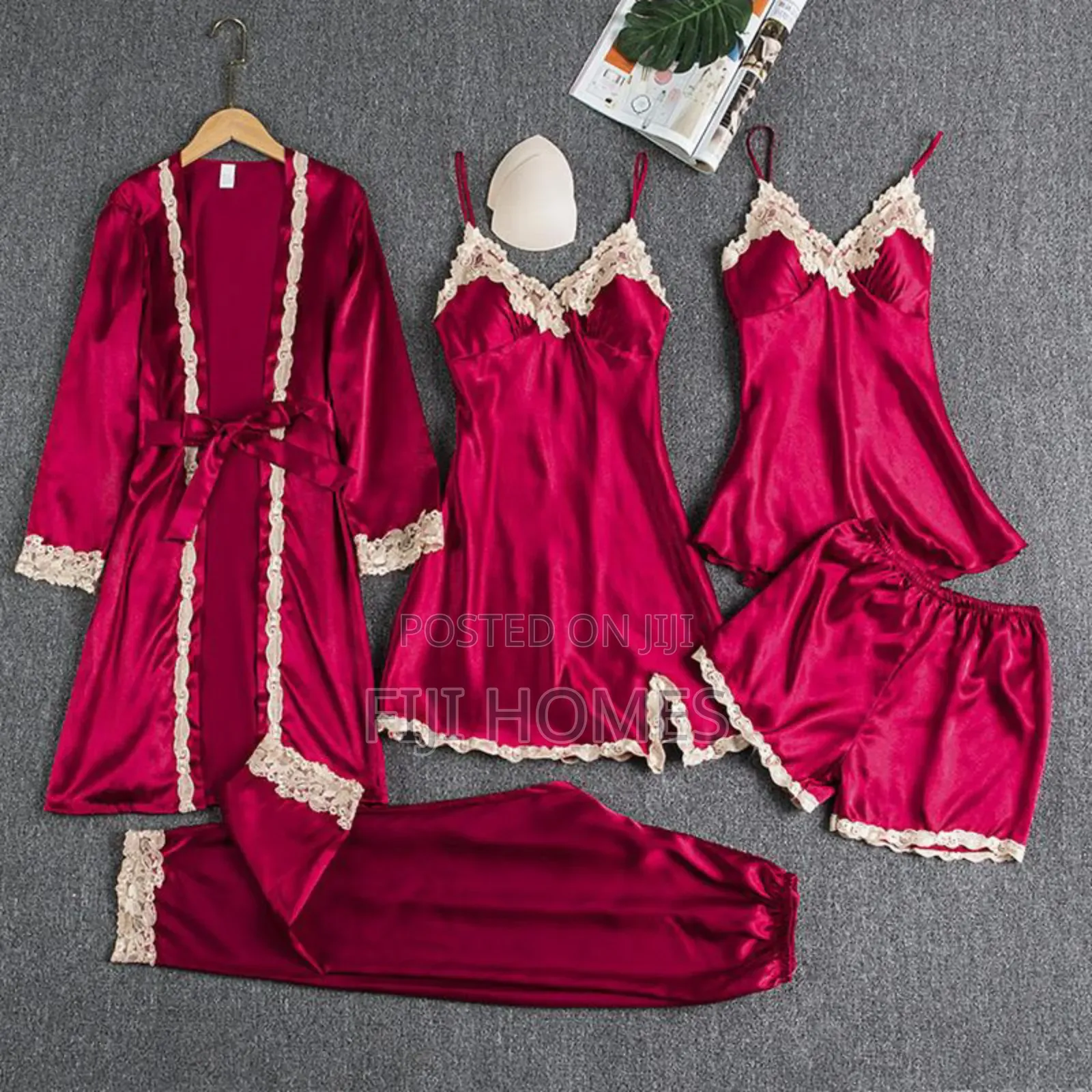 5-in-1 Silk Sexy Nightwear Set | Women’S Nighties