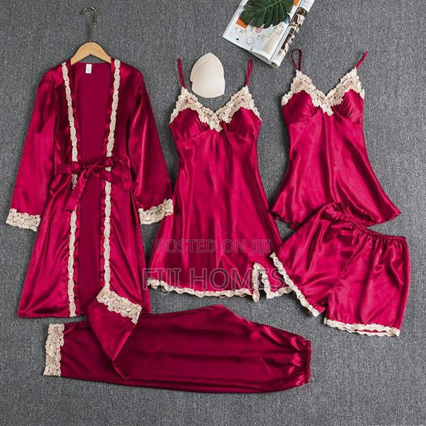 5-in-1 Silk Sexy Nightwear Set | Women’S Nighties