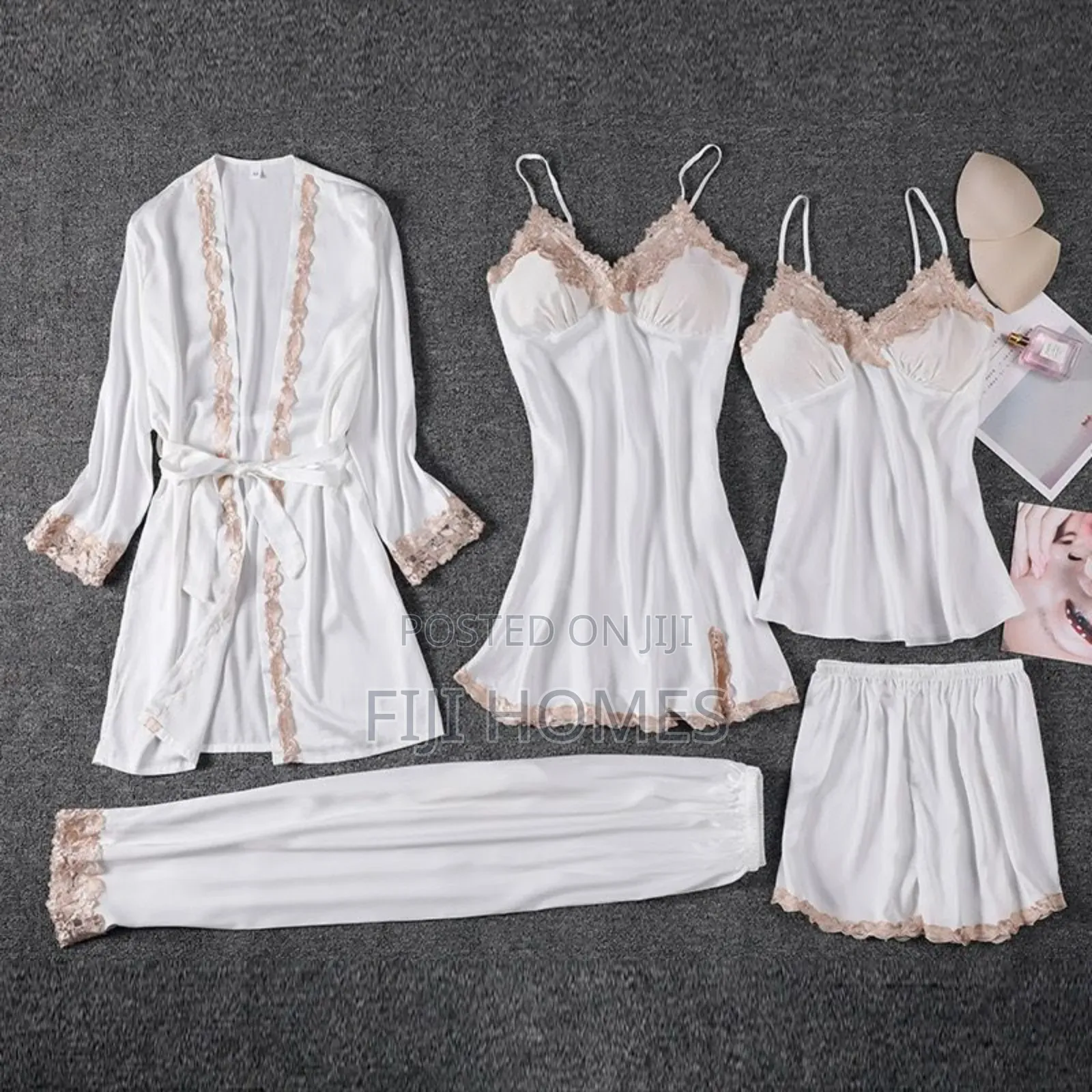 5-in-1 Silk Sexy Nightwear Set | Women’S Nighties