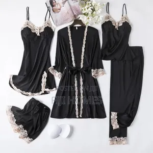 5-in-1 Silk Sexy Nightwear Set | Women’S Nighties