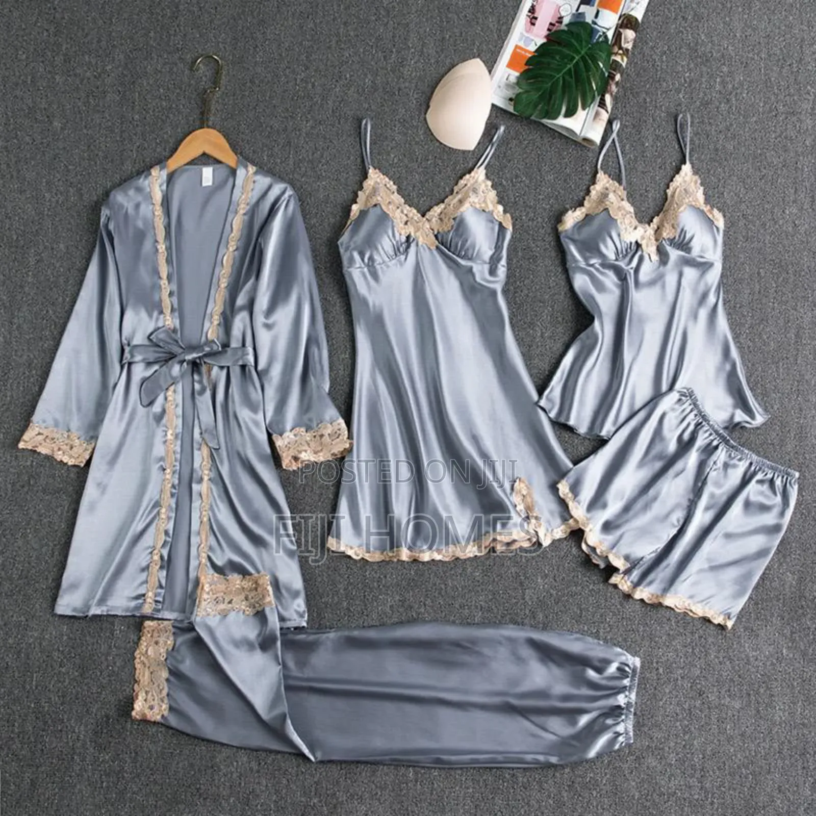 5-in-1 Silk Sexy Nightwear Set | Women’S Nighties