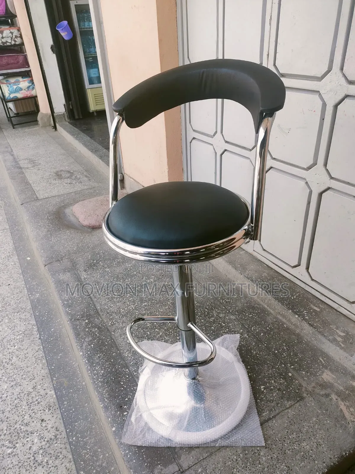 Adjustable Black Counter Chair