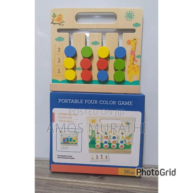 Portable Wooden Logic Game - main view