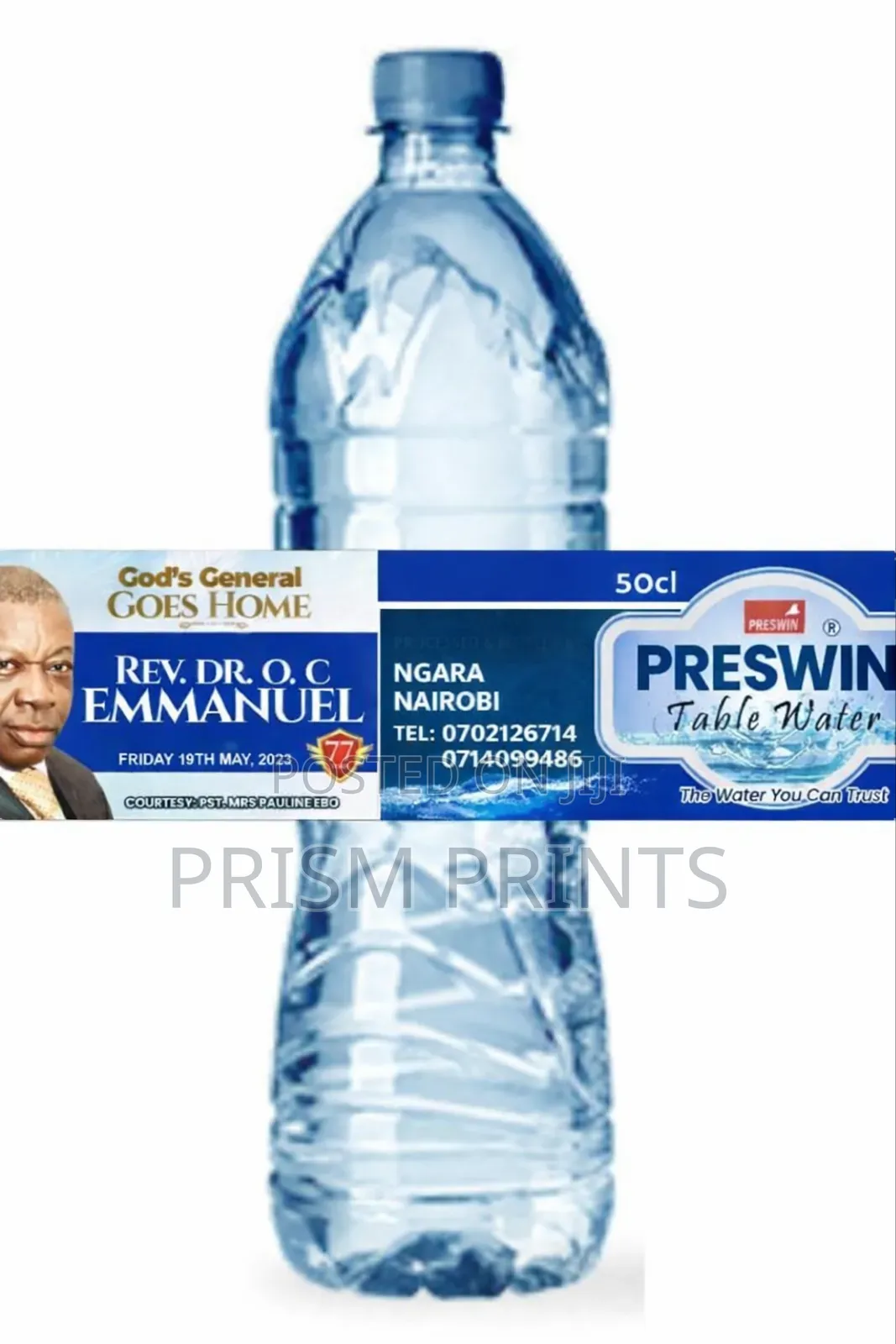 Shrink Sleeve Labels Nylon Water Bottles