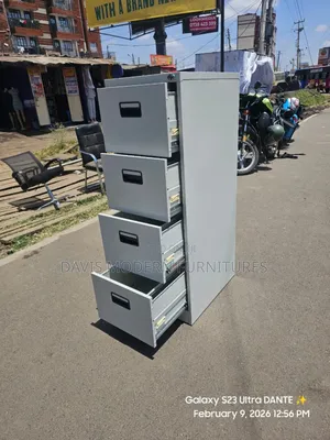 4-Drawer Steel Filing Cabinet (Office Storage Cabinet)