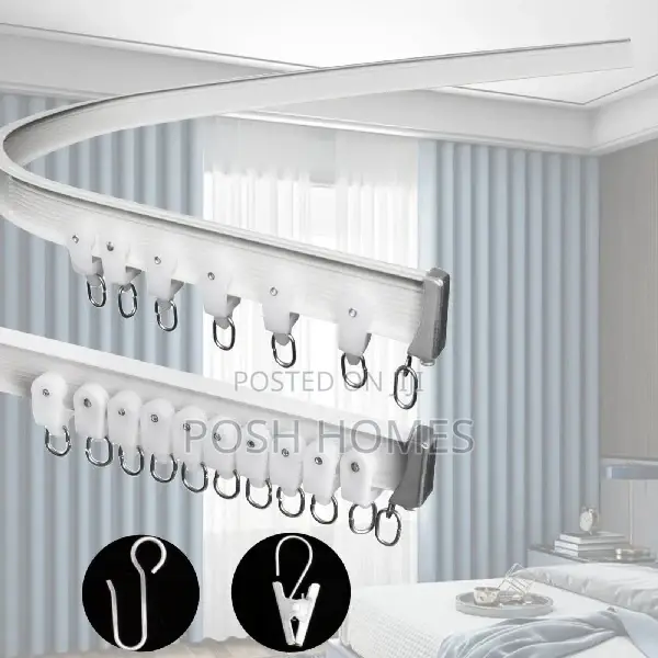 Curved PVC Curtain Rails