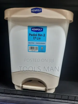 Strong Kenpoly 17 Litre Pedal Bin - Hands-free Easy Clean