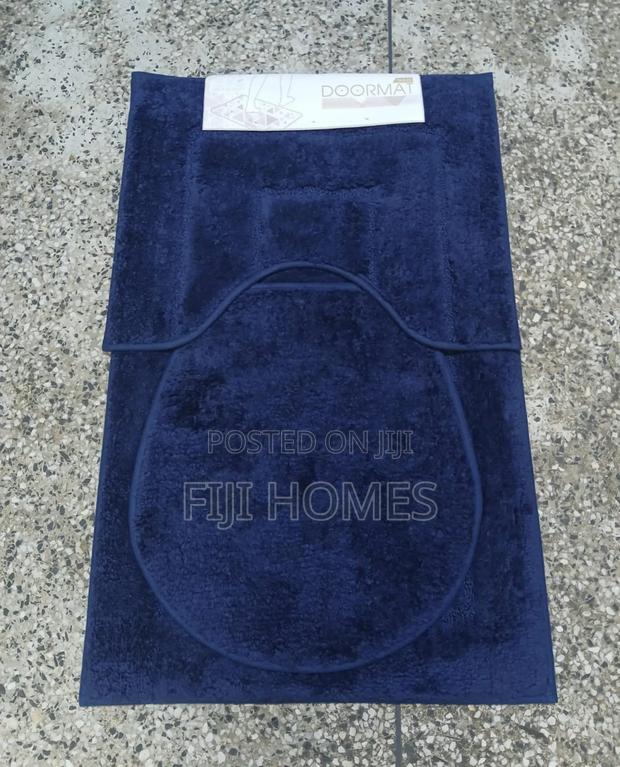 3-Piece Bathroom Absorbent Mat Set | Non-Slip Rubber Backing - thumbnail 4