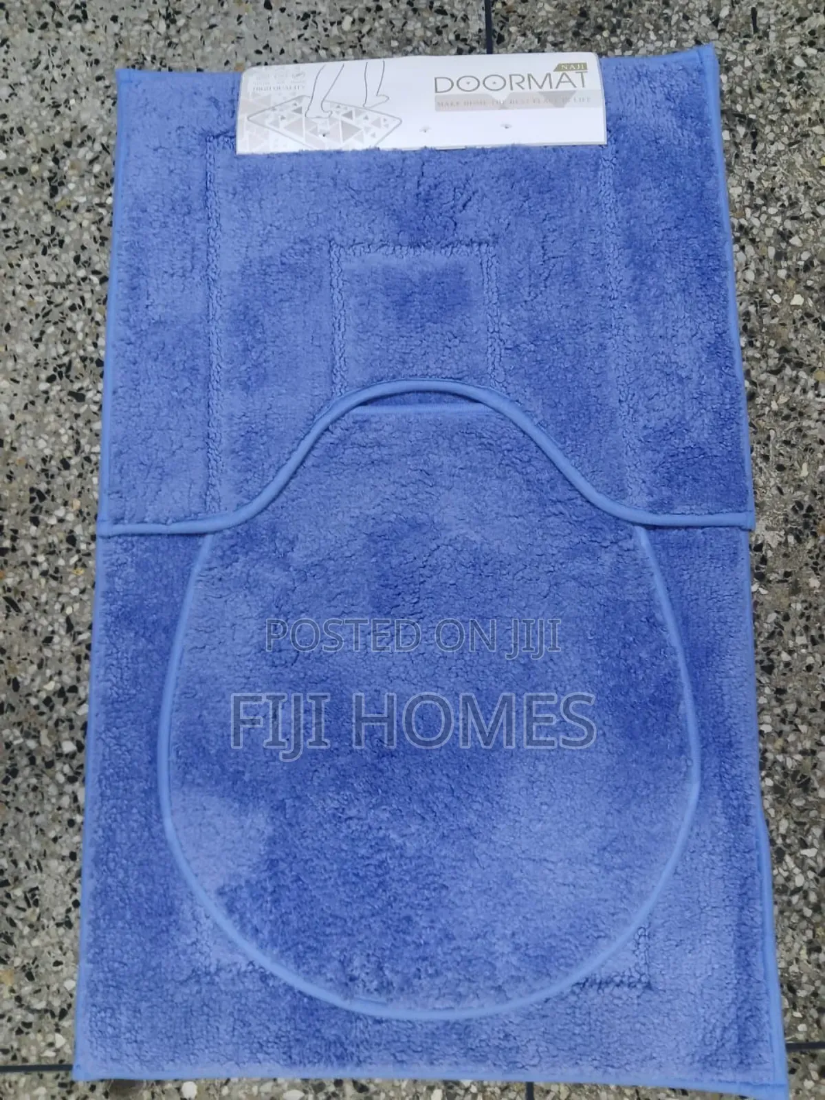 3-Piece Bathroom Absorbent Mat Set | Non-Slip Rubber Backing
