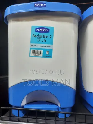 Kenpoly Pedal Bin 17l - Hands-free Easy To Clean