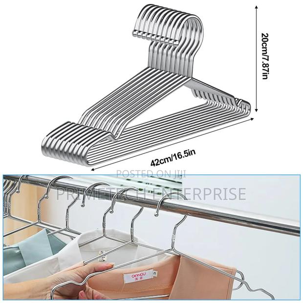 10pcs Stainless Steel -Antirust Hangers