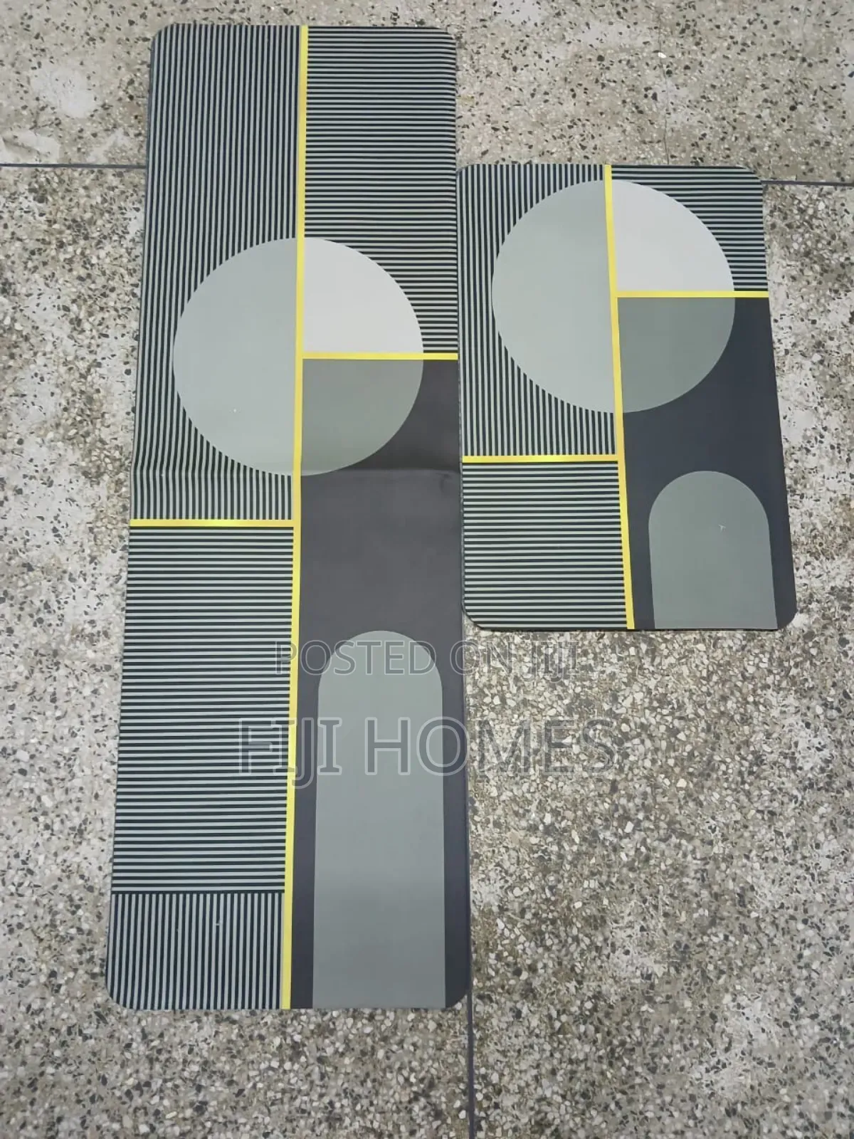 2-Piece Kitchen Mats | Super Non-Slip Rubber Backing