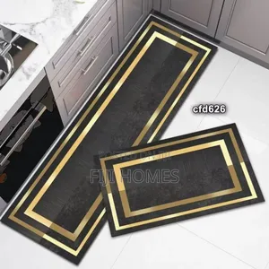 2-Piece Kitchen Mats | Super Non-Slip Rubber Backing