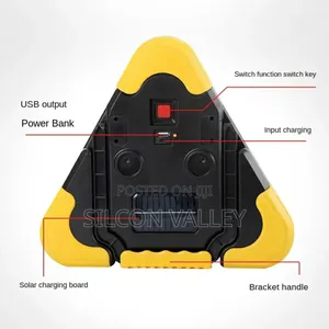 3 in 1 Solar Emergency Triangular Warning Light Safety Emergency
