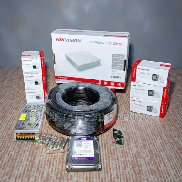 Hikvision 6 1080p 2mp Clear Night Vision CCTV Cameras Full System Kit