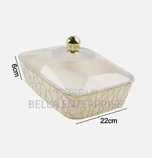 Transparent Fruit Serving Tray Availablematerial: Melamine With Lid