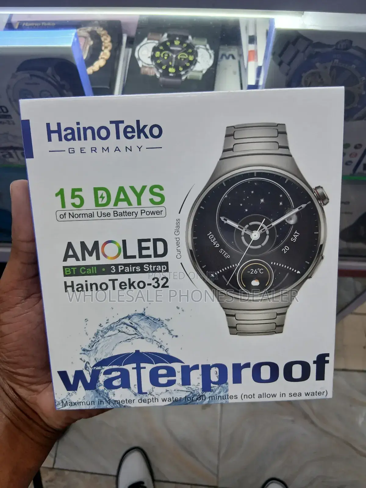 Hainoteko - 32 Smartwatch, Amoled Scren
