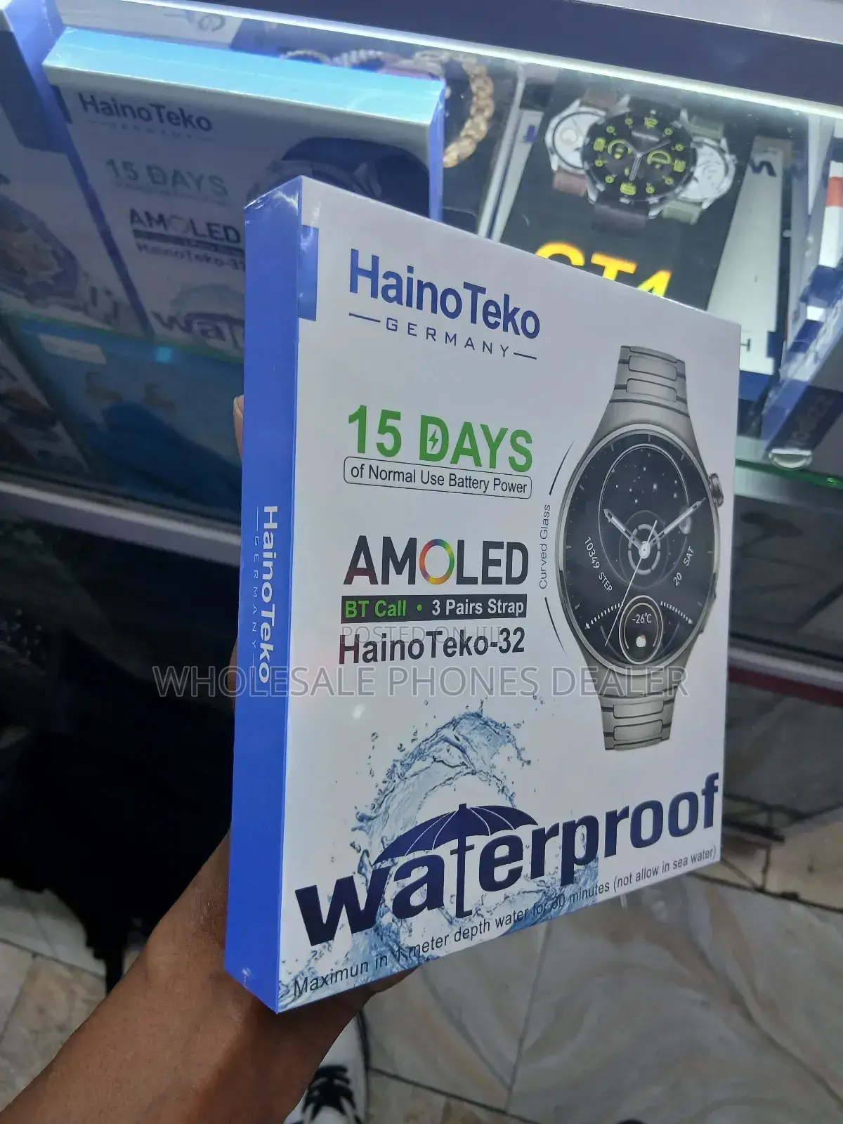 Hainoteko - 32 Smartwatch, Amoled Scren
