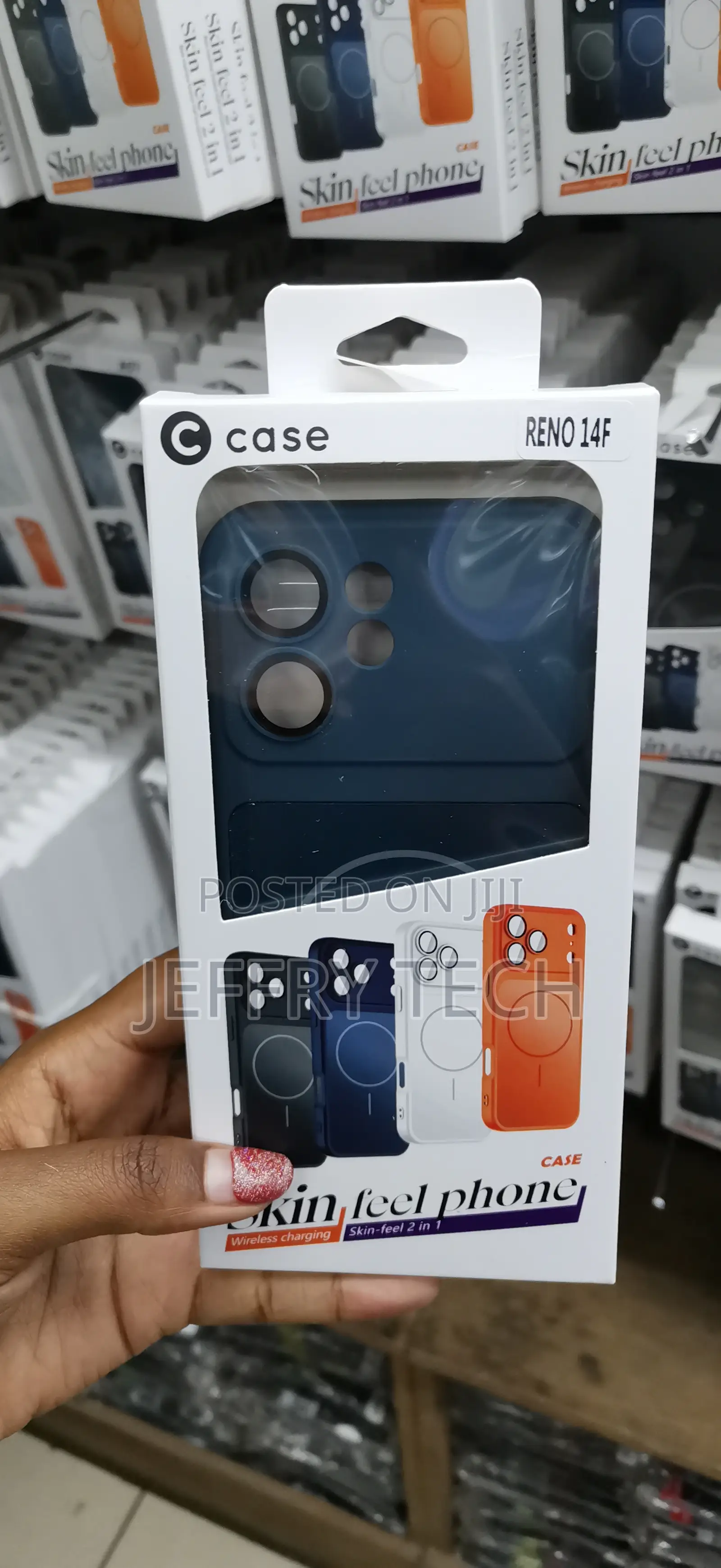 Alyus Oppo Reno 14f Magnetic Compatible Tpu + Pc Case -Blue
