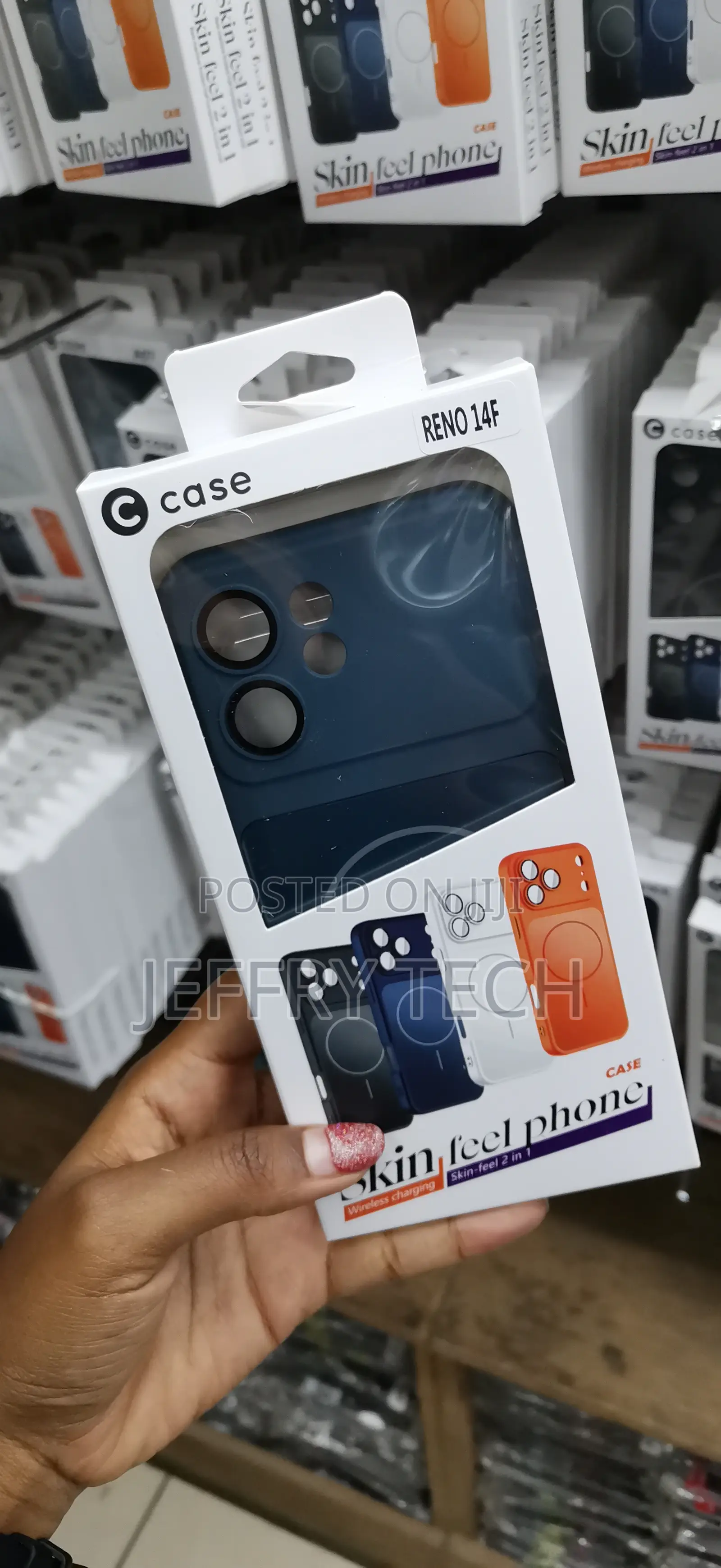 Alyus Oppo Reno 14f Magnetic Compatible Tpu + Pc Case -Blue