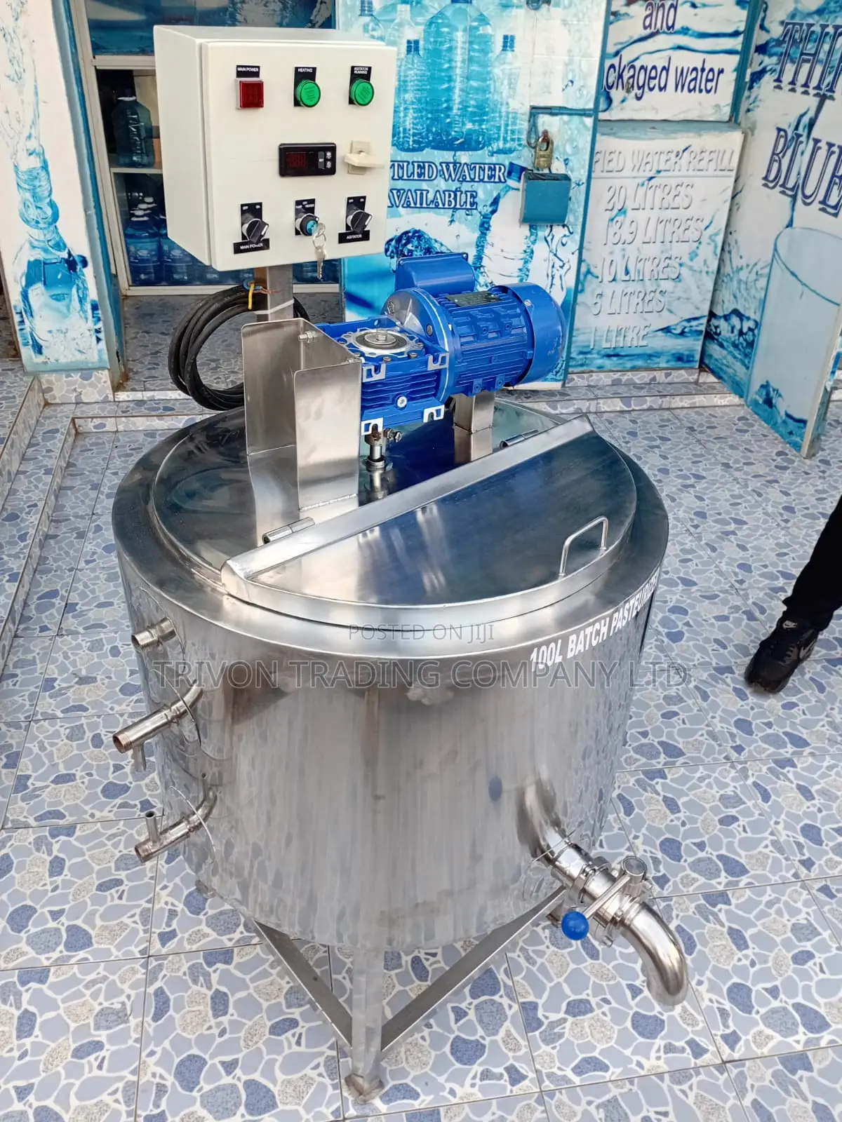 Stainless Steel 100l Pasteurizer Tank | Hygienic Dairy Equipment