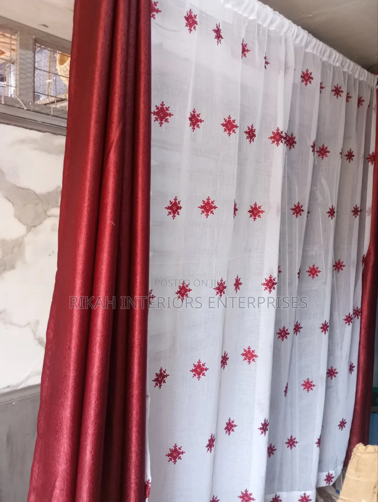Maroon Curtains