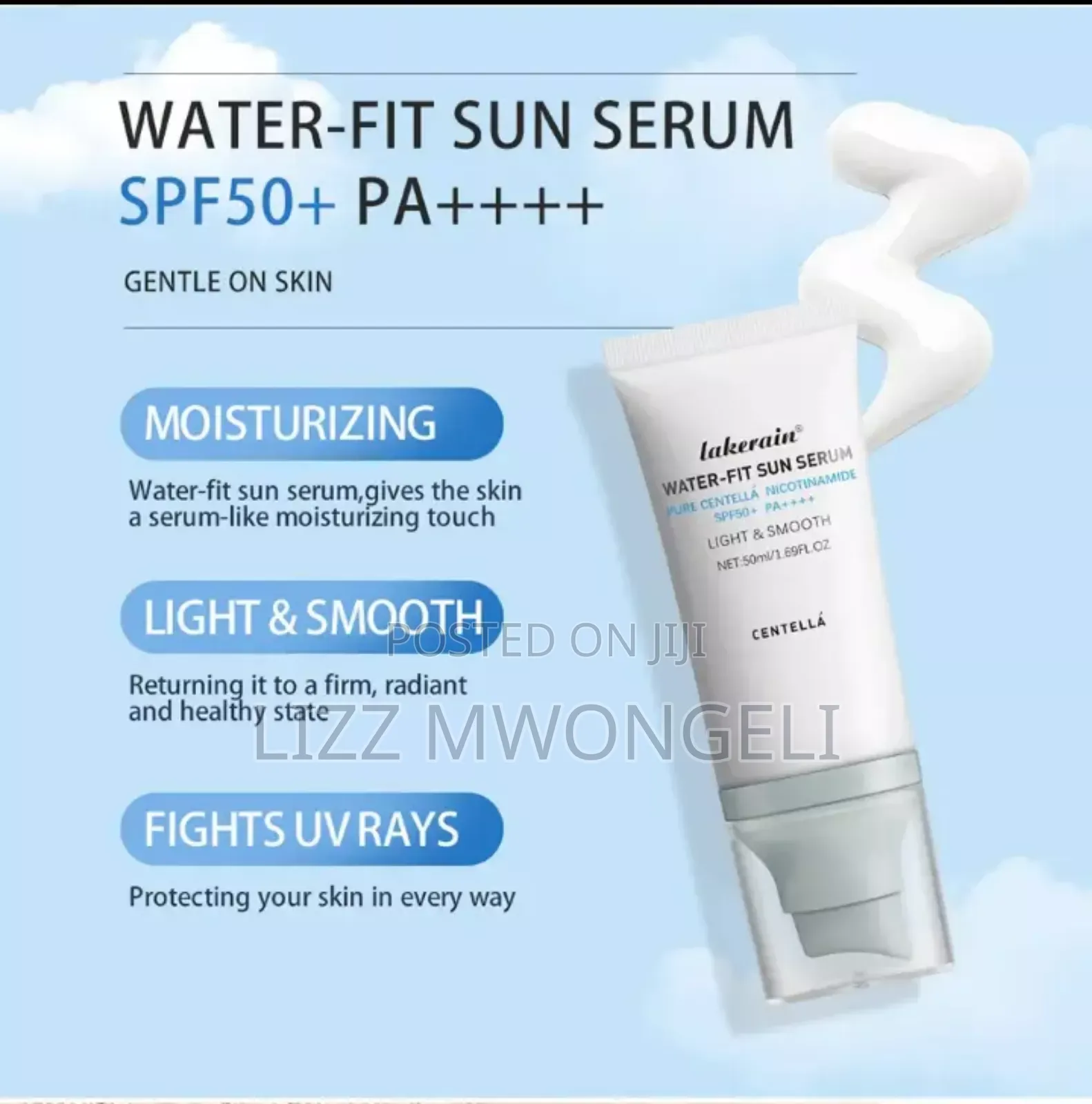 Lakerain Water-Fit Sunscreen With Pure Centella Nicotinamide