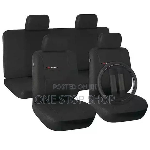 2 Row Front and Rear Car Seats Covers +Steering,Hearest,Belt Pad Cover - main view